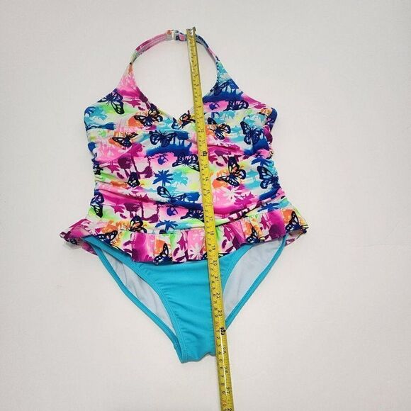3 GIRLS Swimsuits - Size 14/14+/14+ Op, Lands' end - Turquoise - Picture 2 of 14
